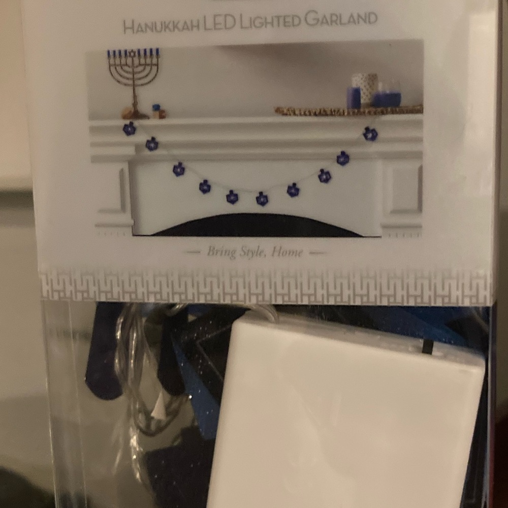 Hanukkah LED Lighted Garland